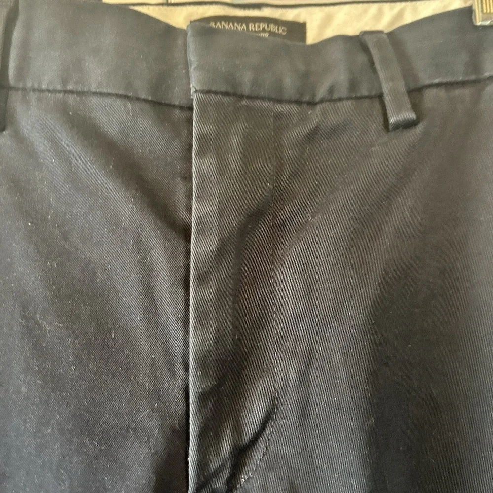 Banana Republic Men Aiden Navy Chino 32x32 Preppy Classic Business Casual